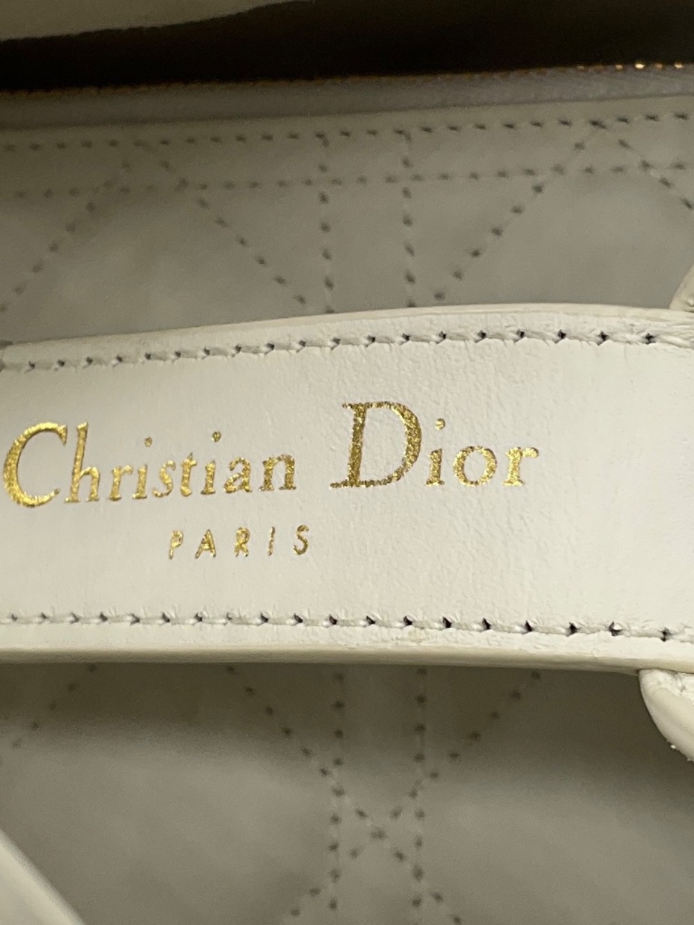 CHRISTIAN DIOR LATTE MACROCANNAGE CALFSKIN SMALL DIOR TOUJOURS BAG - Picture 6 of 16
